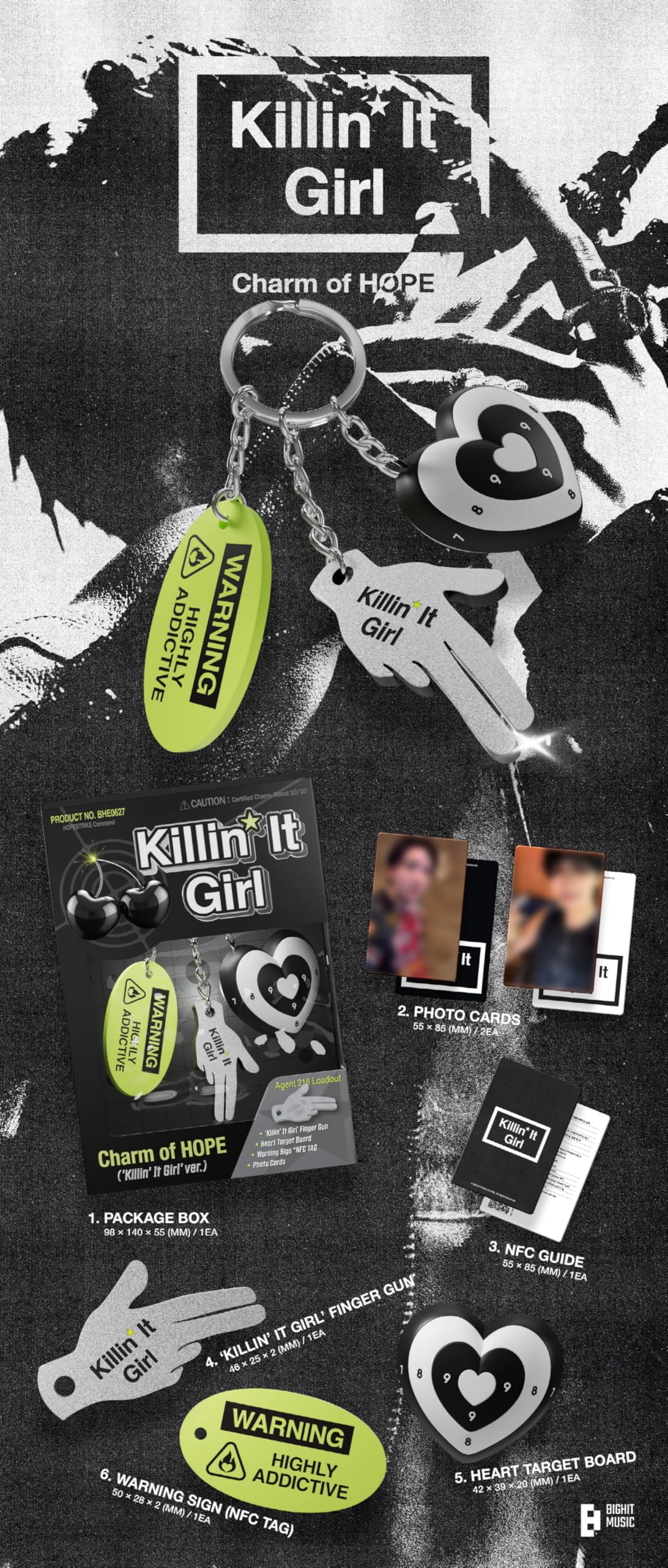 Amazon.com: B'TS J-HOPE Charm of HOPE Album with Tracking Sealed