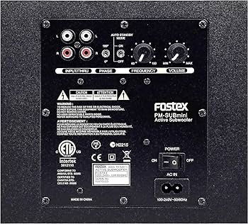 Amazon.co.jp: FOSTEX アクティブ・サブウーハー PM-SUBmini2 : 家電