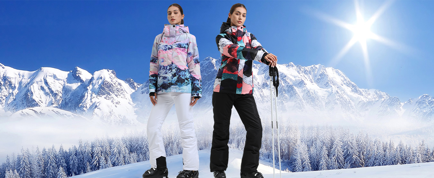 Amazon.com: GSOU SNOW Women's Ski Jacket and Pants Waterproof