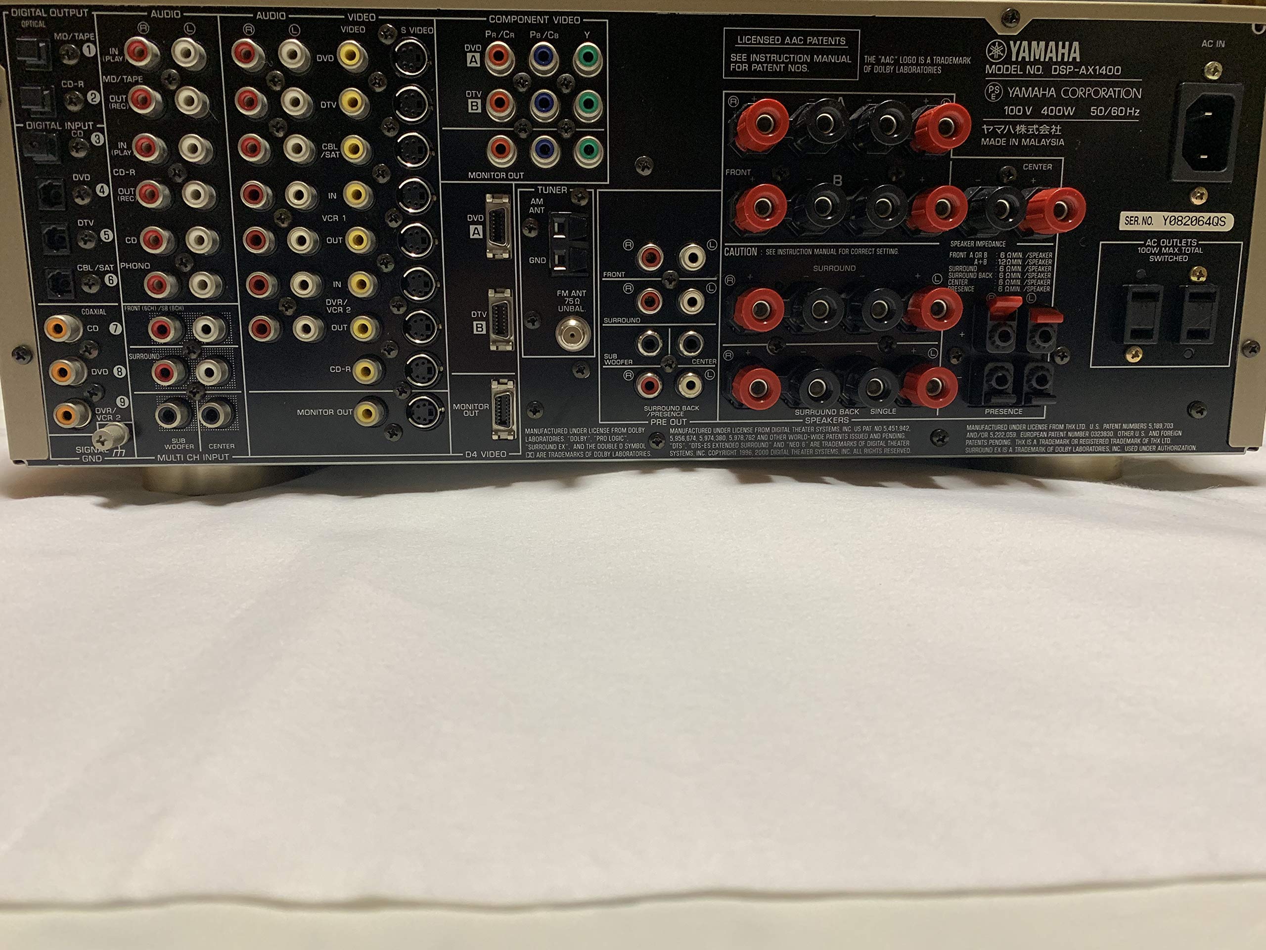 Amazon.co.jp: YAMAHA DSP-AX1400N AVアンプ : Electronics