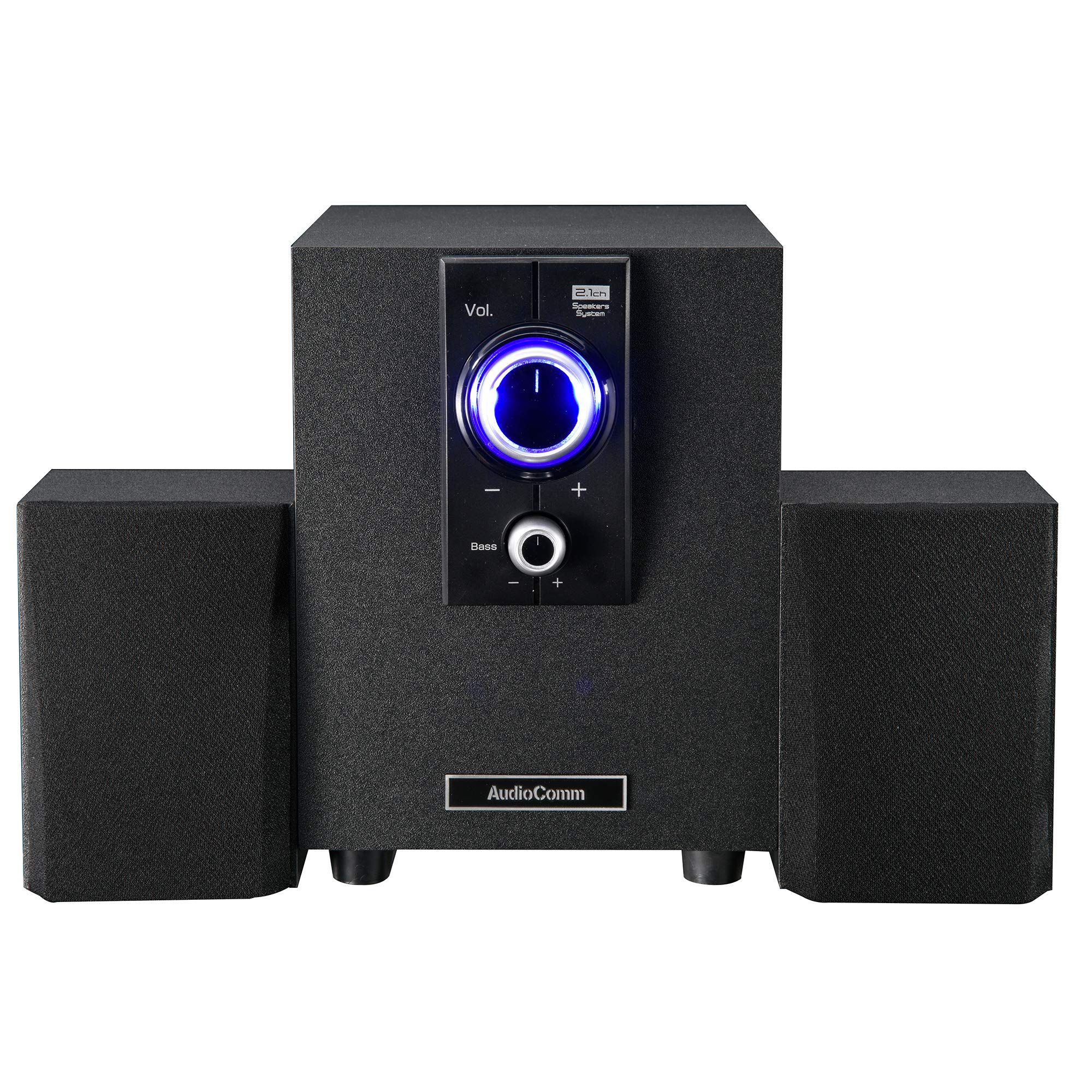 Amazon.co.jp: オーム電機 AudioComm スピーカーシステム 2.1ch ASP