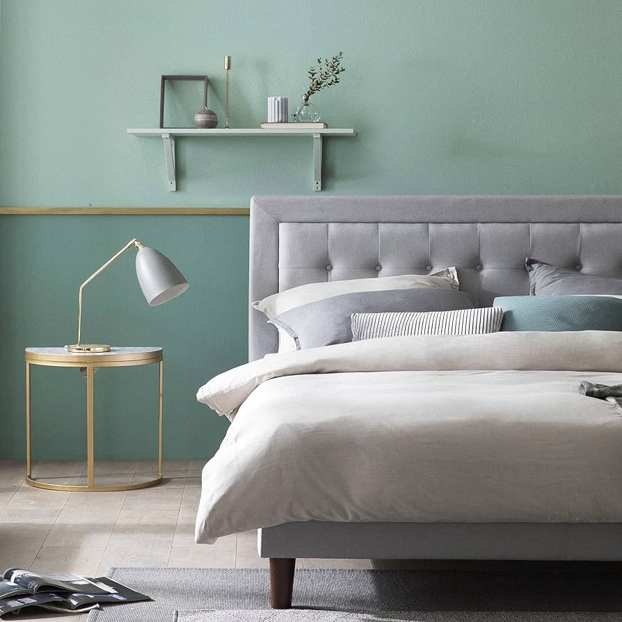 Amazon.co.jp: ZINUS 布張り ベッドフレーム ダブル Dachelle