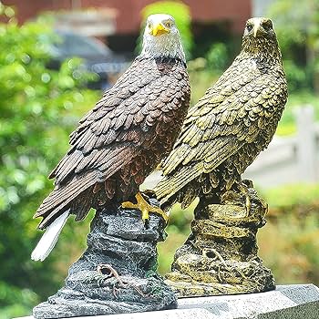 Amazon | 猛禽類最強 鷲 ワシ 鷹 置物 ミスターイーグル 本物そっくり