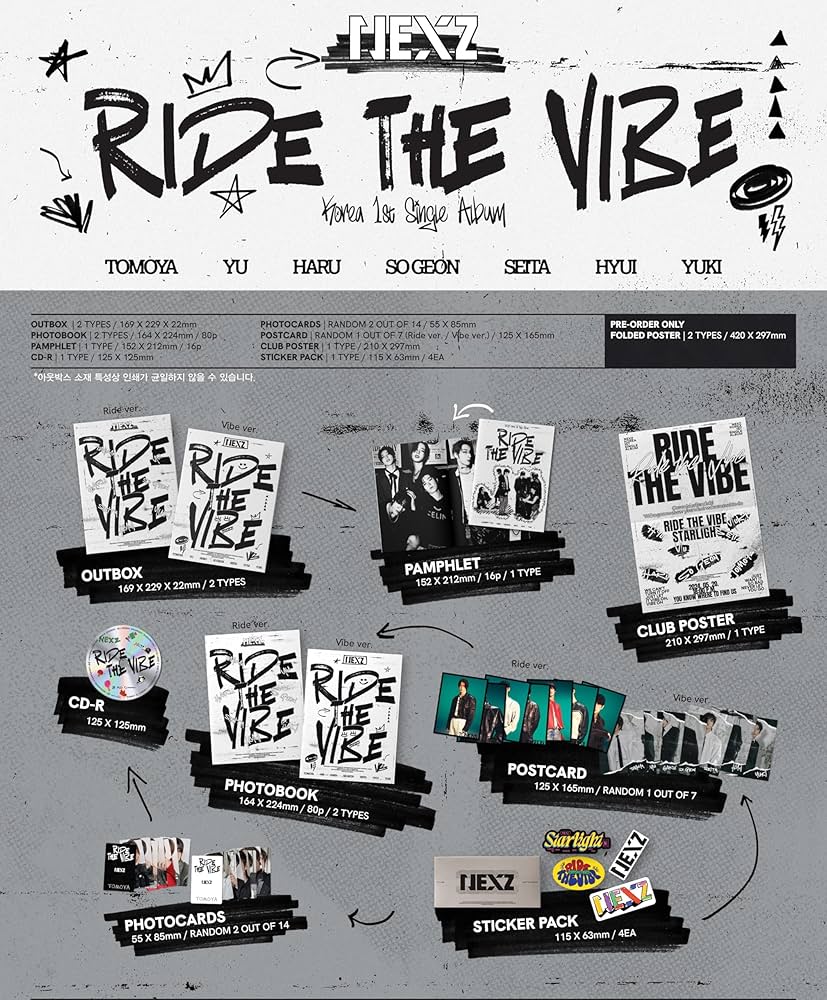Amazon.co.jp: NEXZ [Ride the Vibe]（韓国盤）: ミュージック