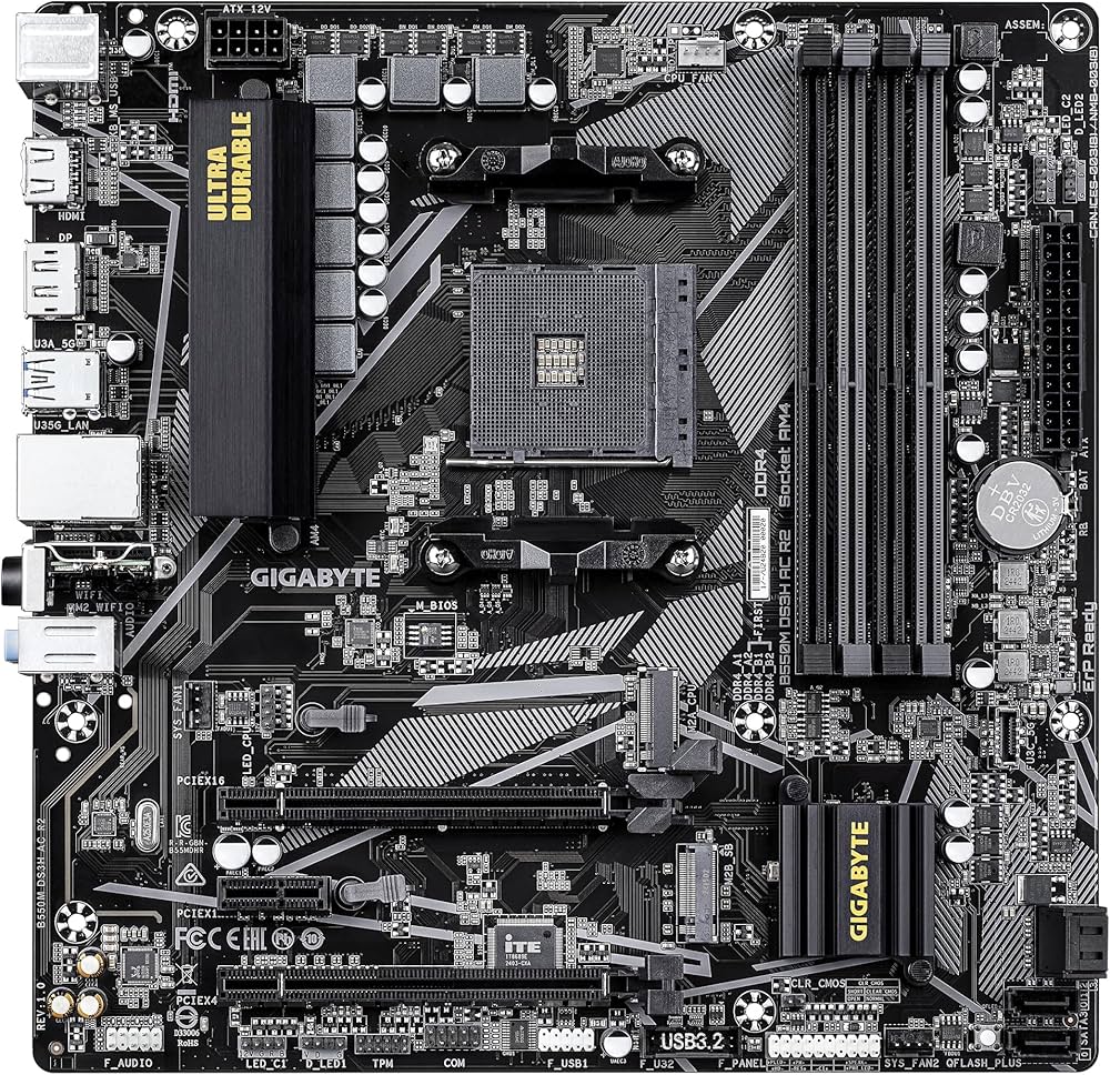 Amazon | GIGABYTE B550M DS3H AC R2 AMD Ryzen 5000シリーズ