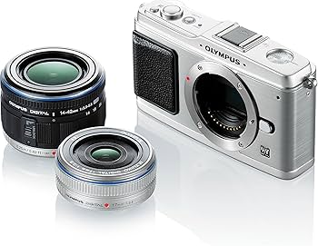 Amazon | OLYMPUS ミラーレス一眼 E-P1 ツインレンズキット シルバー E