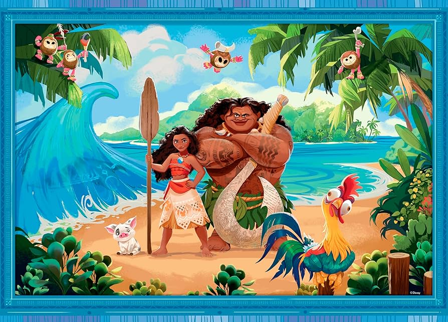 Amazon.com: Ceaco - Disney - Thomas Kinkade - Moana and Maui