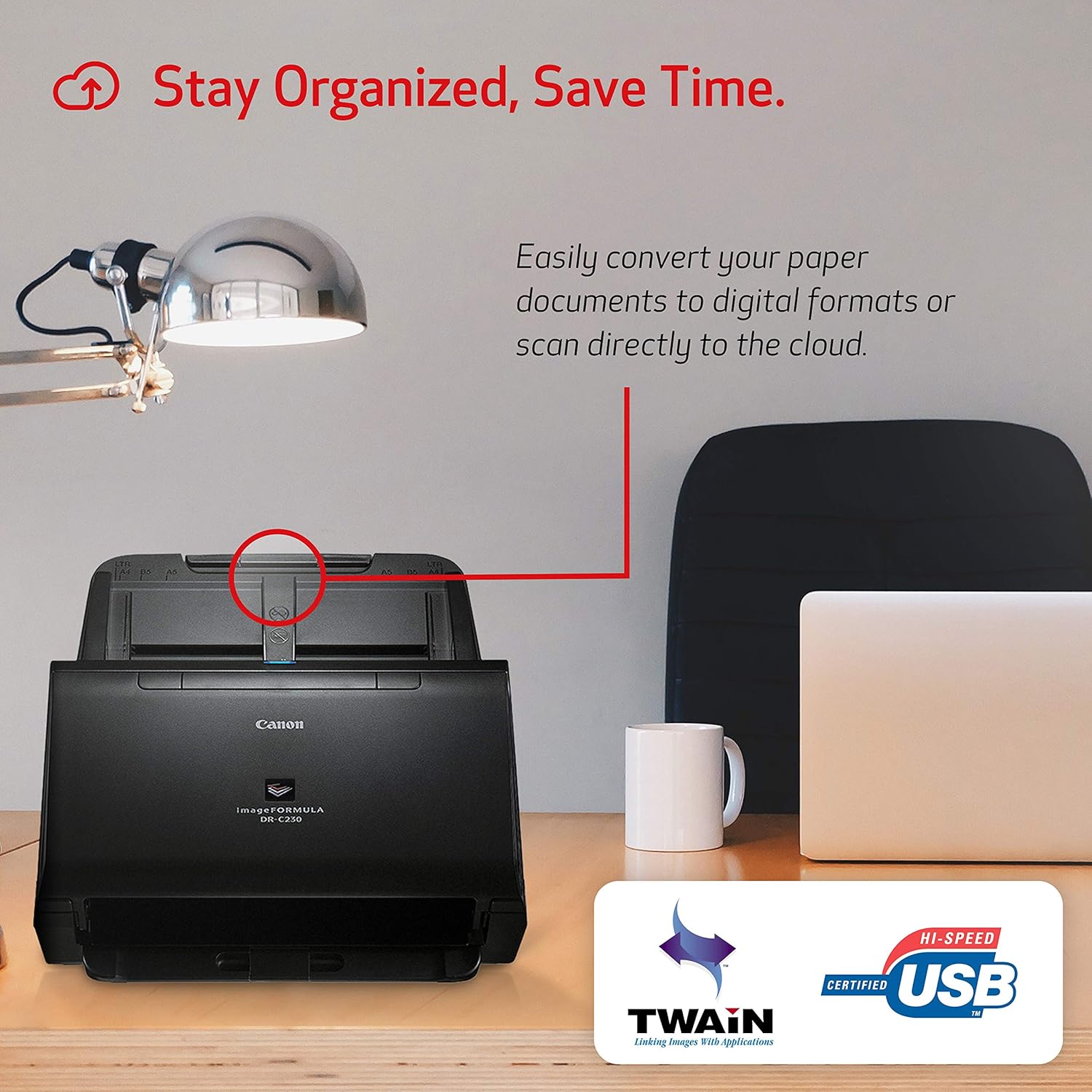 Canon imageFORMULA DR-C230 オフィスドキュメントスキャナー ユーザー