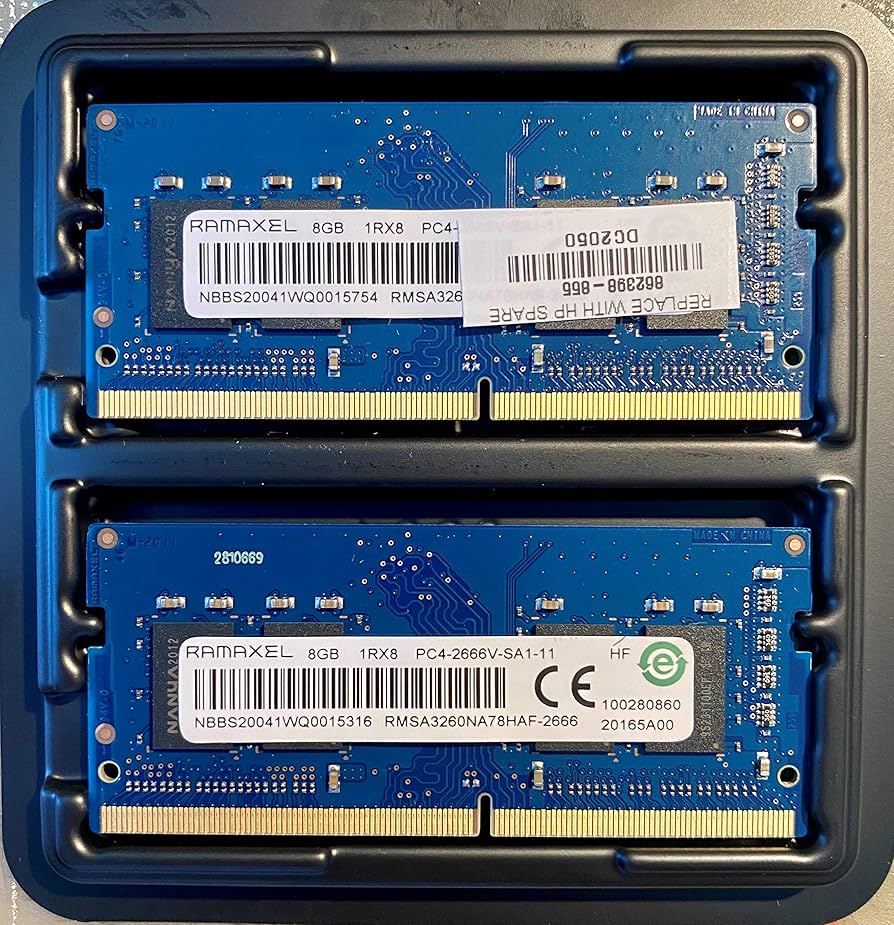 Ramaxel 8GB PC4-21300 DDR4-2666MHz 260-Pin SoDimm 1.2V Single Rank