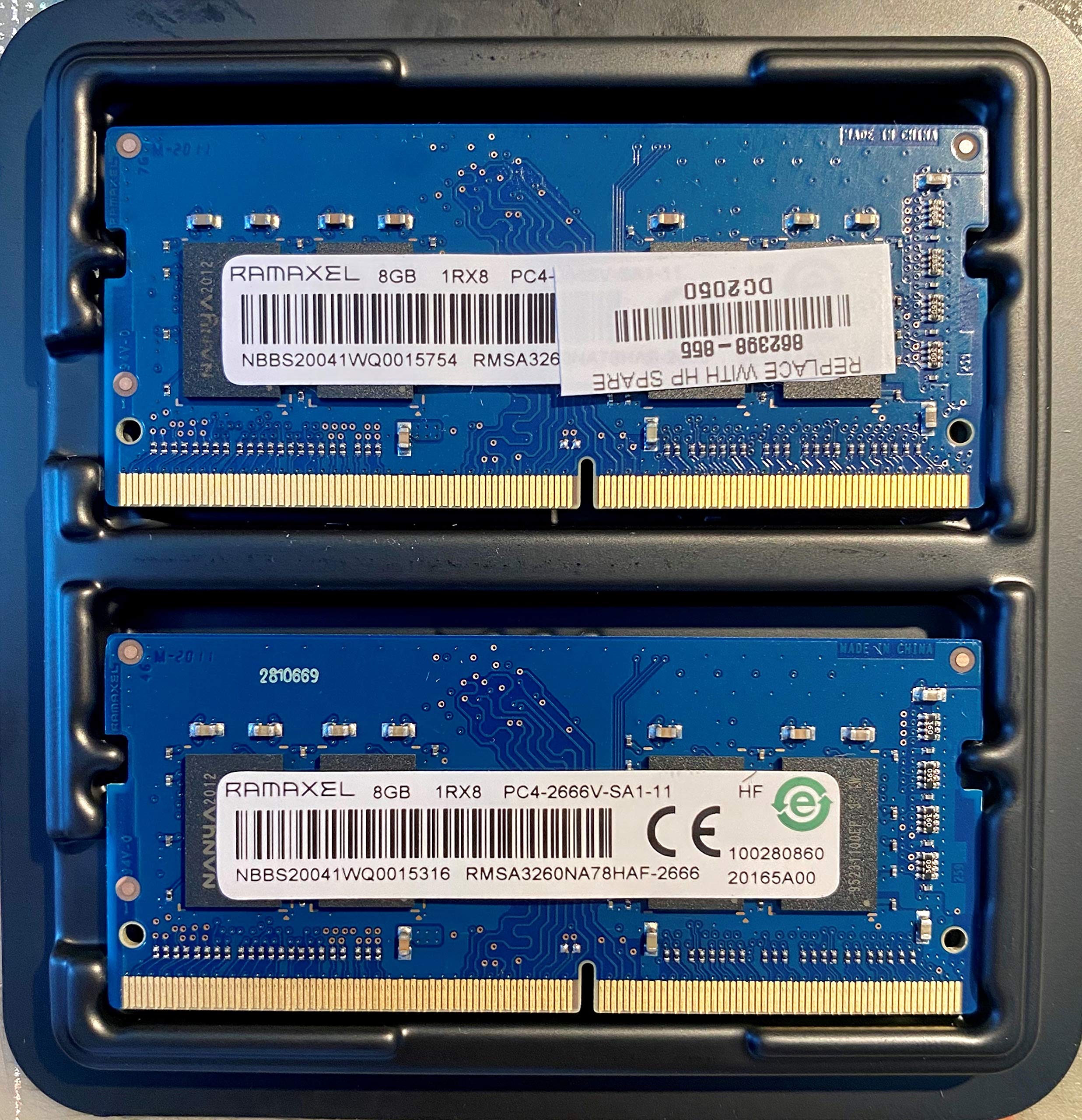 Ramaxel 8GB PC4-21300 DDR4-2666MHz 260-Pin SoDimm 1.2V Single Rank