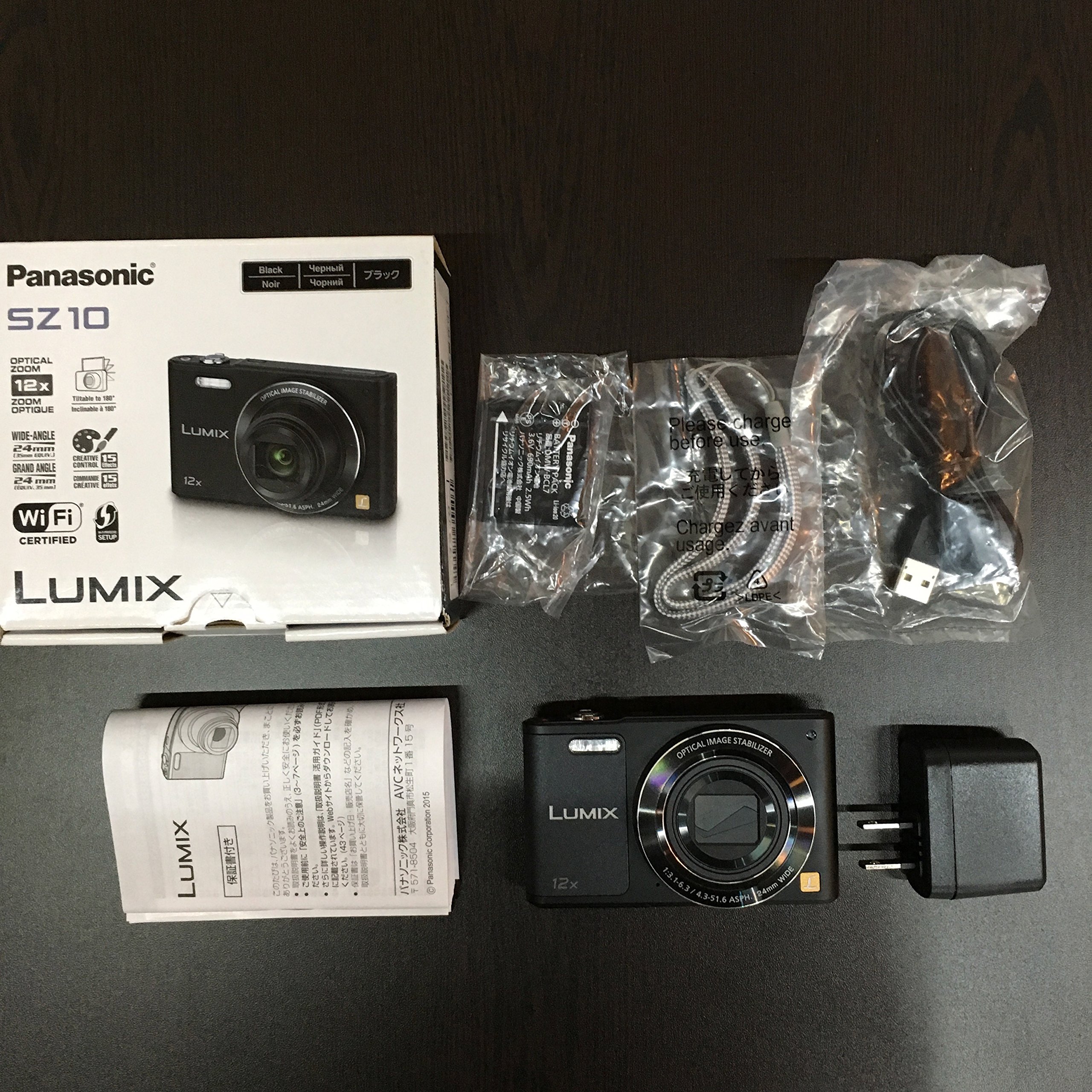 Amazon.co.jp: Panasonic DMC-SZ10-K Lumix SZ10 Digital Camera, 12x