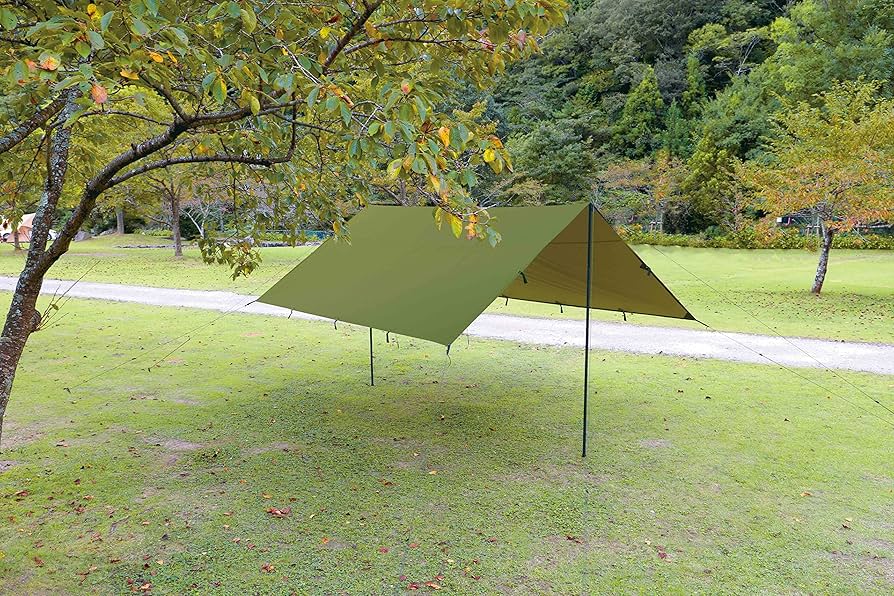 Amazon | OUTDOOR MAN(アウトドアマン）QUADRADO TARP オリーブ KOTT