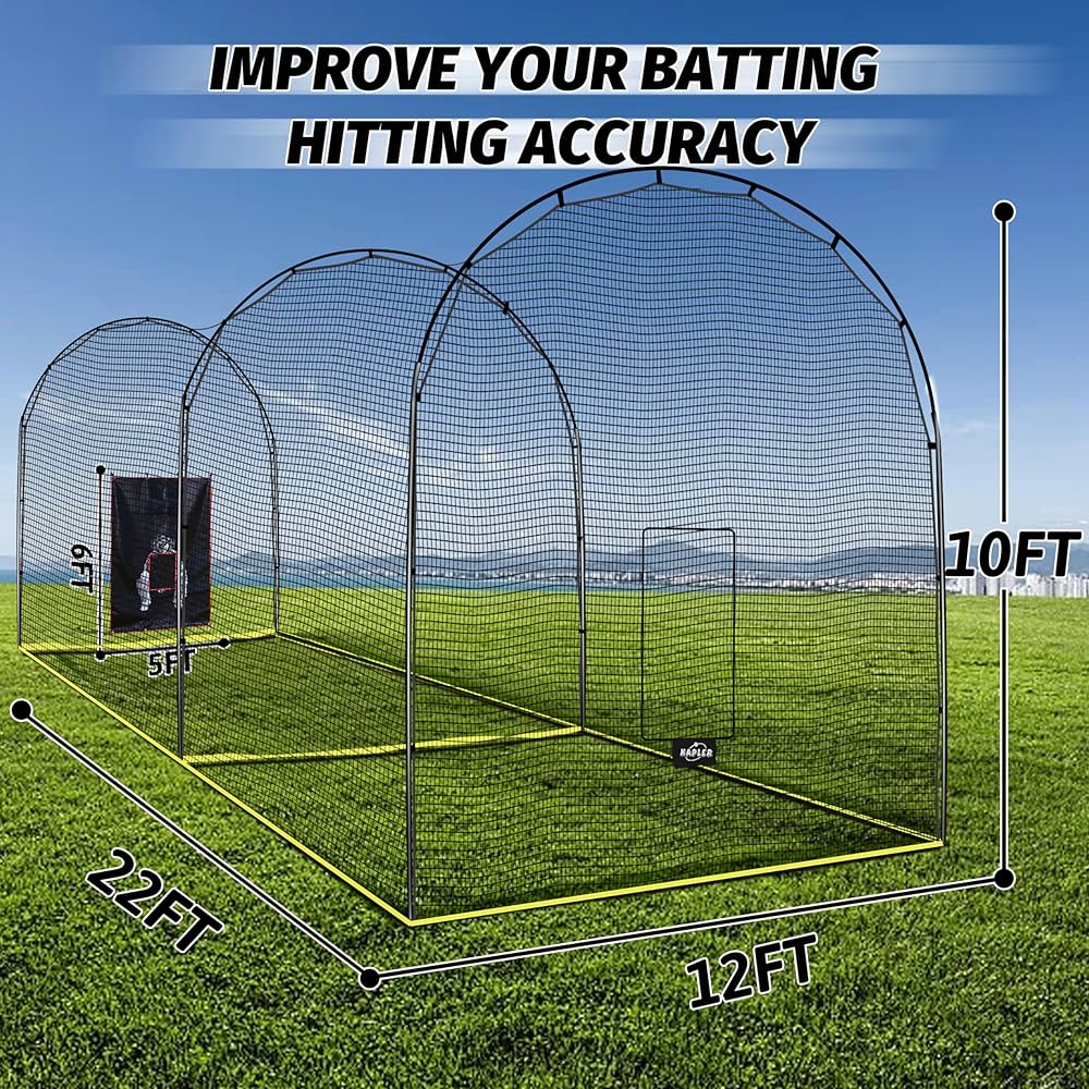 Amazon | Kapler バッティングケージ 22x12x10フィート 野球