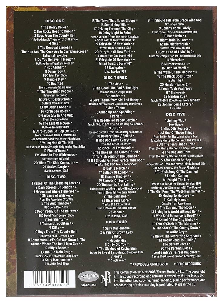 Amazon.co.jp: THE POGUES BOX SET: ミュージック