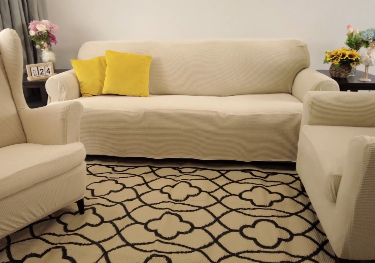 Amazon｜TIANSHU ソファーカバー 3人掛け 肘付き マルチカバー 北欧