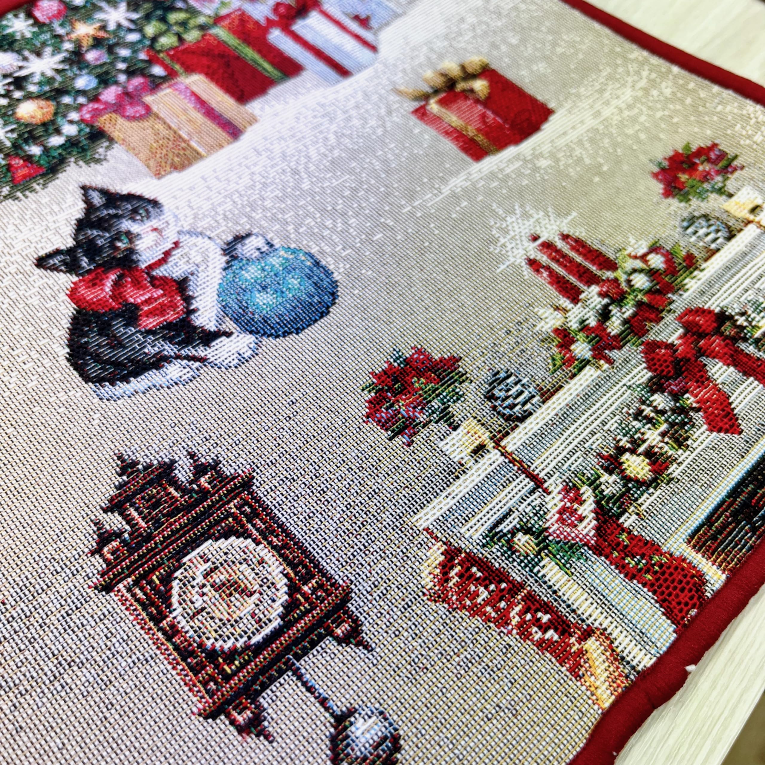 Amazon｜クリスマス ランチョンマット ゴブラン 日本製 [926104