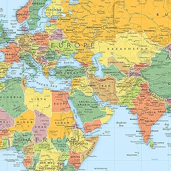 Amazon.co.jp: ランド・マクナリー シグネチャーエディション 世界地図