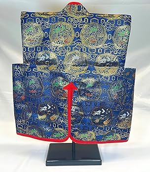 Amazon.co.jp: 陣羽織（幼児用）金襴3点セット はちまき 烏帽子 五月