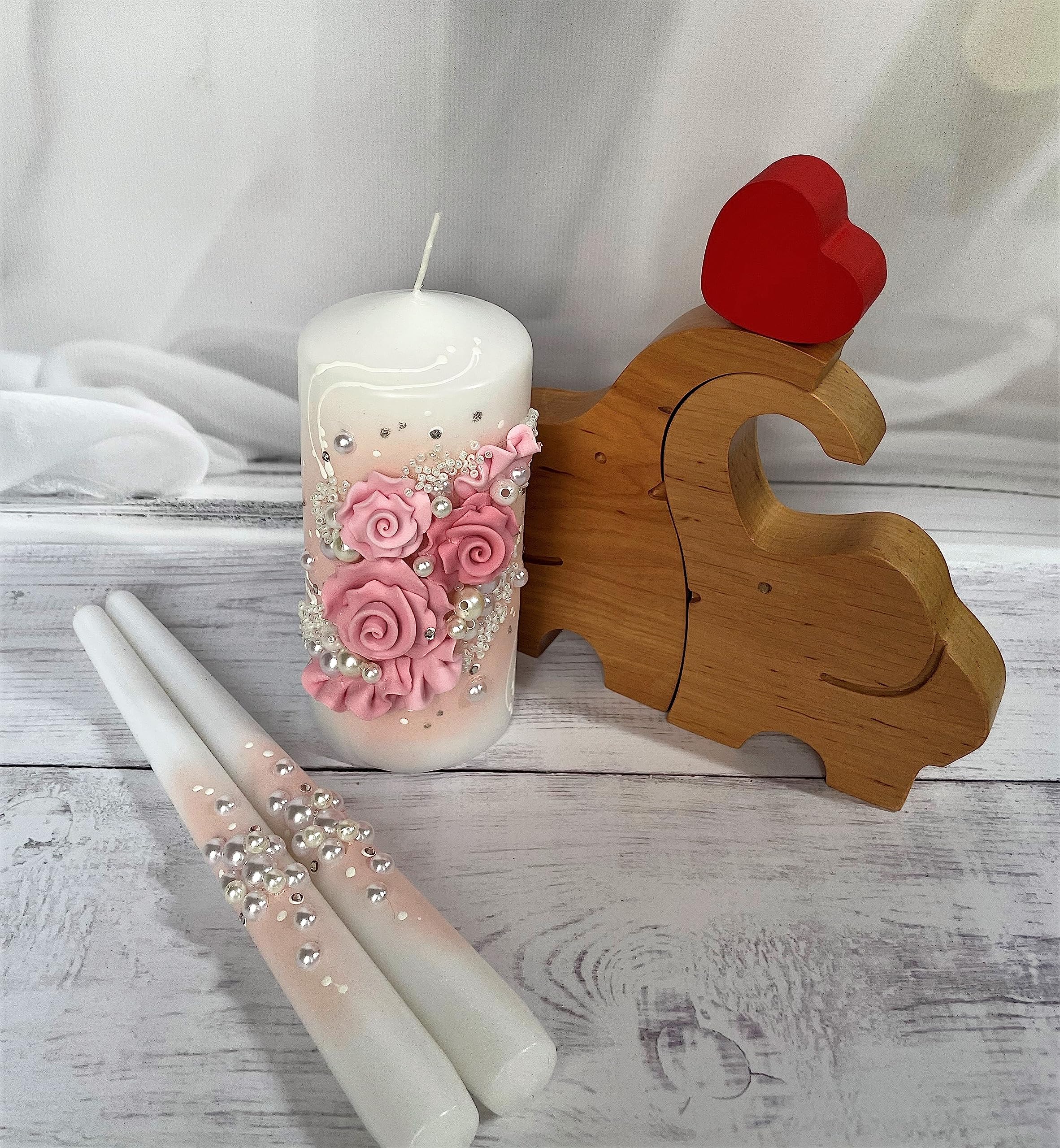 Amazon.co.jp: Magik Life ユニティキャンドルセット 結婚式用