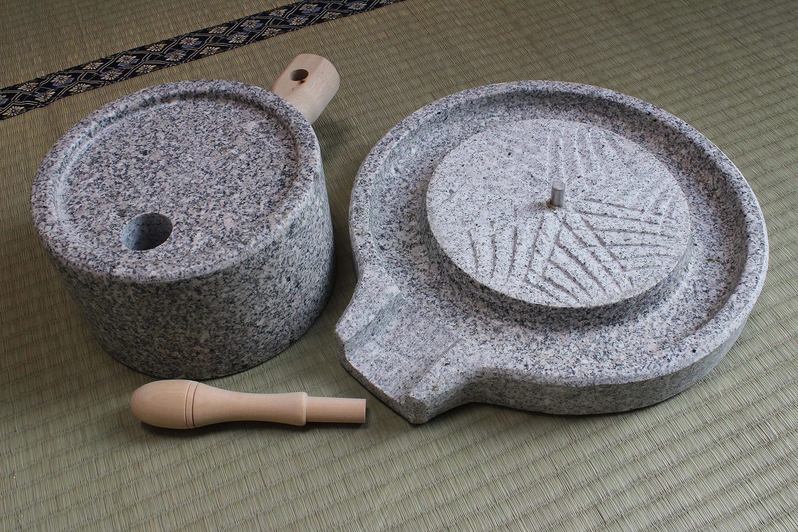 Amazon｜石臼 ひき臼 御影石 16型 10.5kg ブランドロゴ入りオリジナル