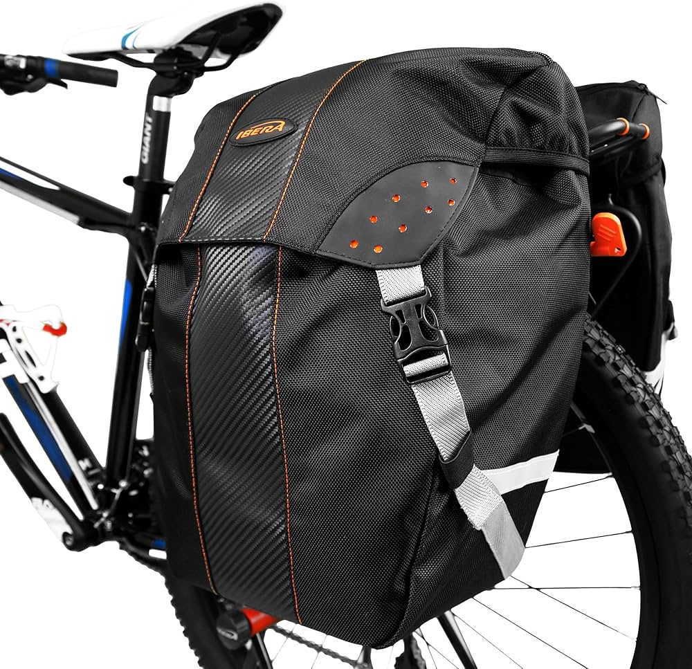 Amazon | IberaイベラPakRak自転車用 全天候型2点セットパニエバッグ