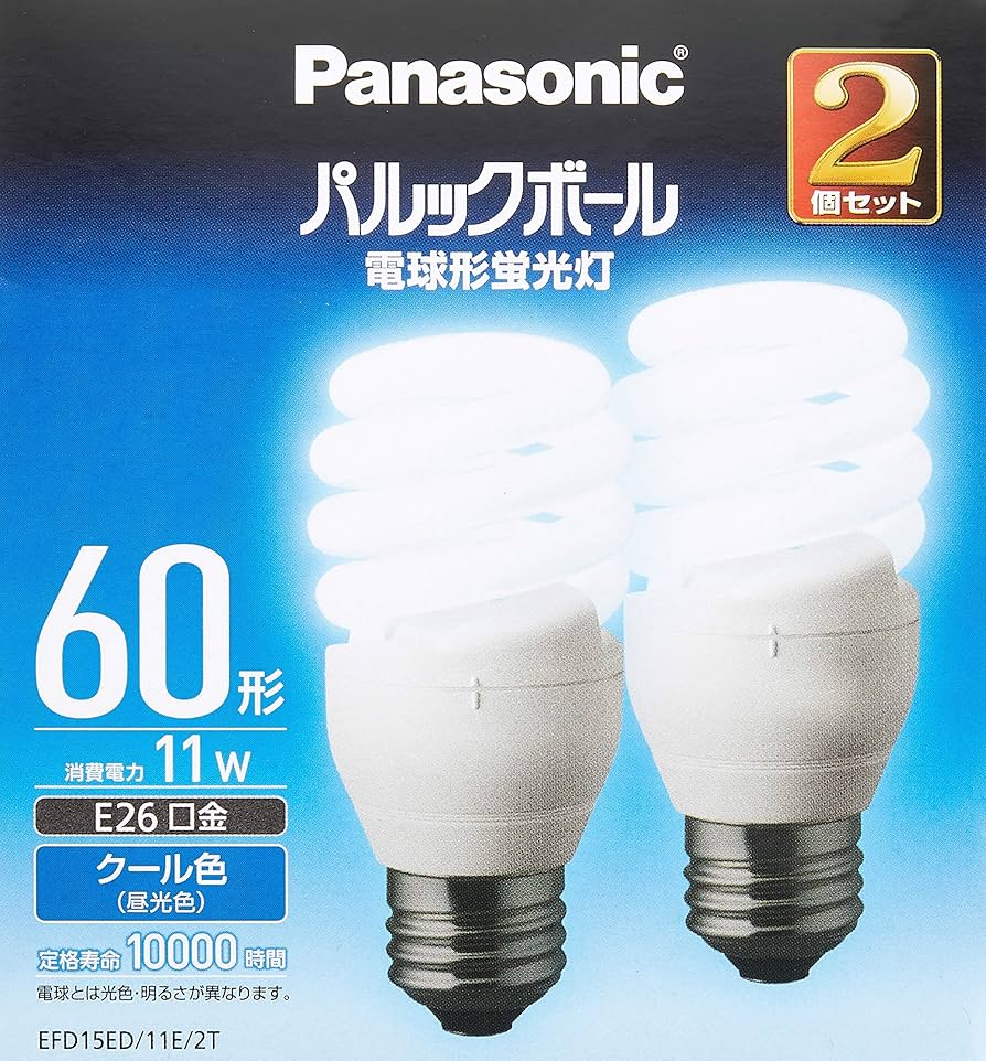 Amazon | パナソニック 電球形蛍光灯 パルックボール 電球60W形相当