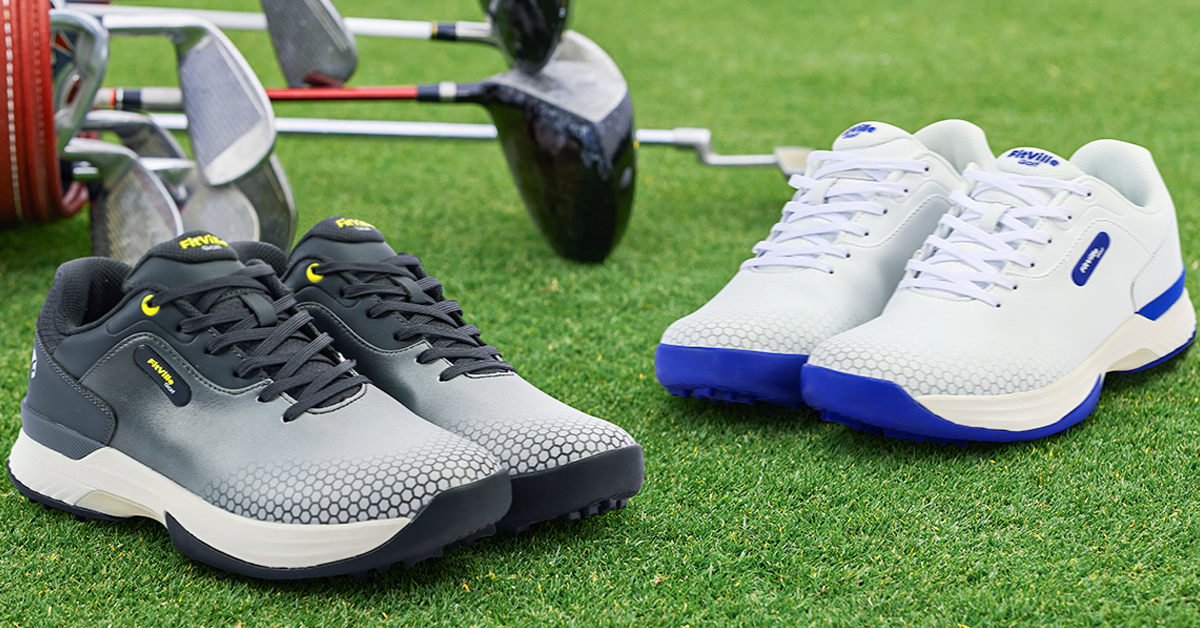 Amazon | [FitVille] 幅広 ゴルフシューズ メンズ 2E 4E ゴルフ用