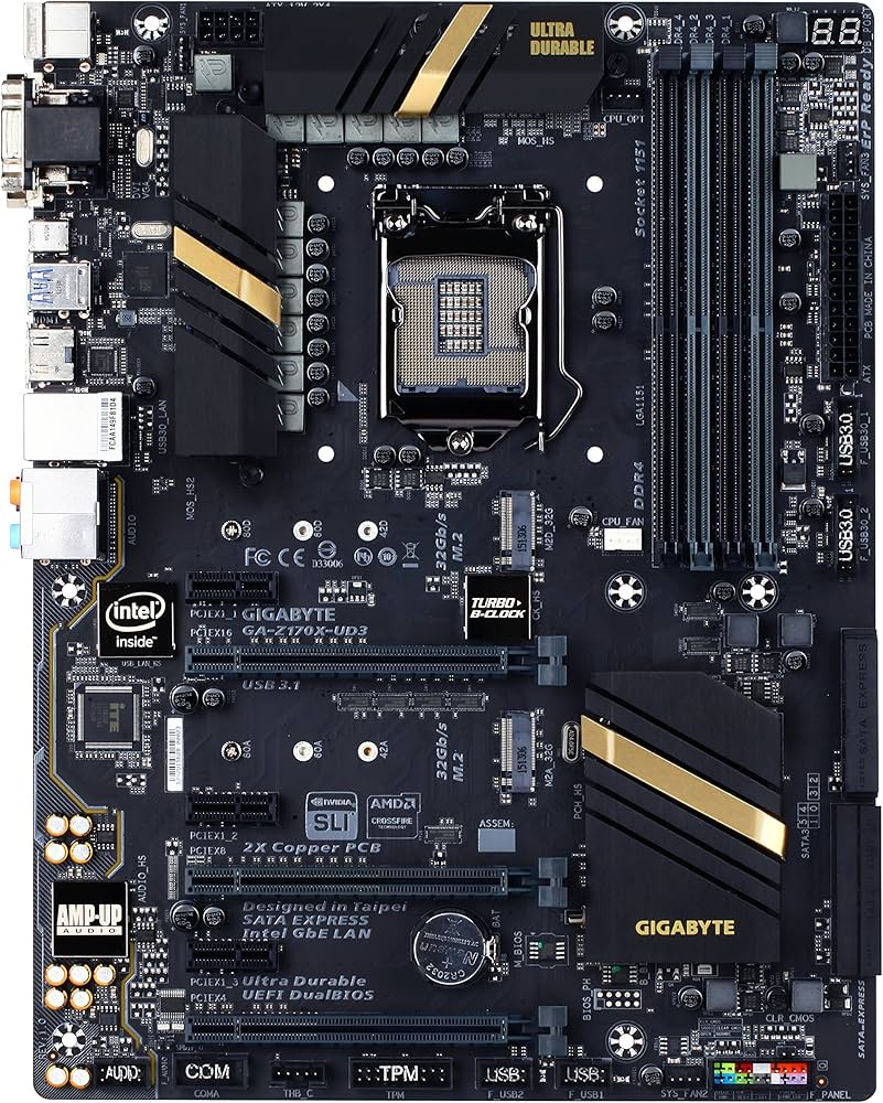 Amazon | GIGABYTE Intel Z170チップセット搭載 ATX マザーボードGA