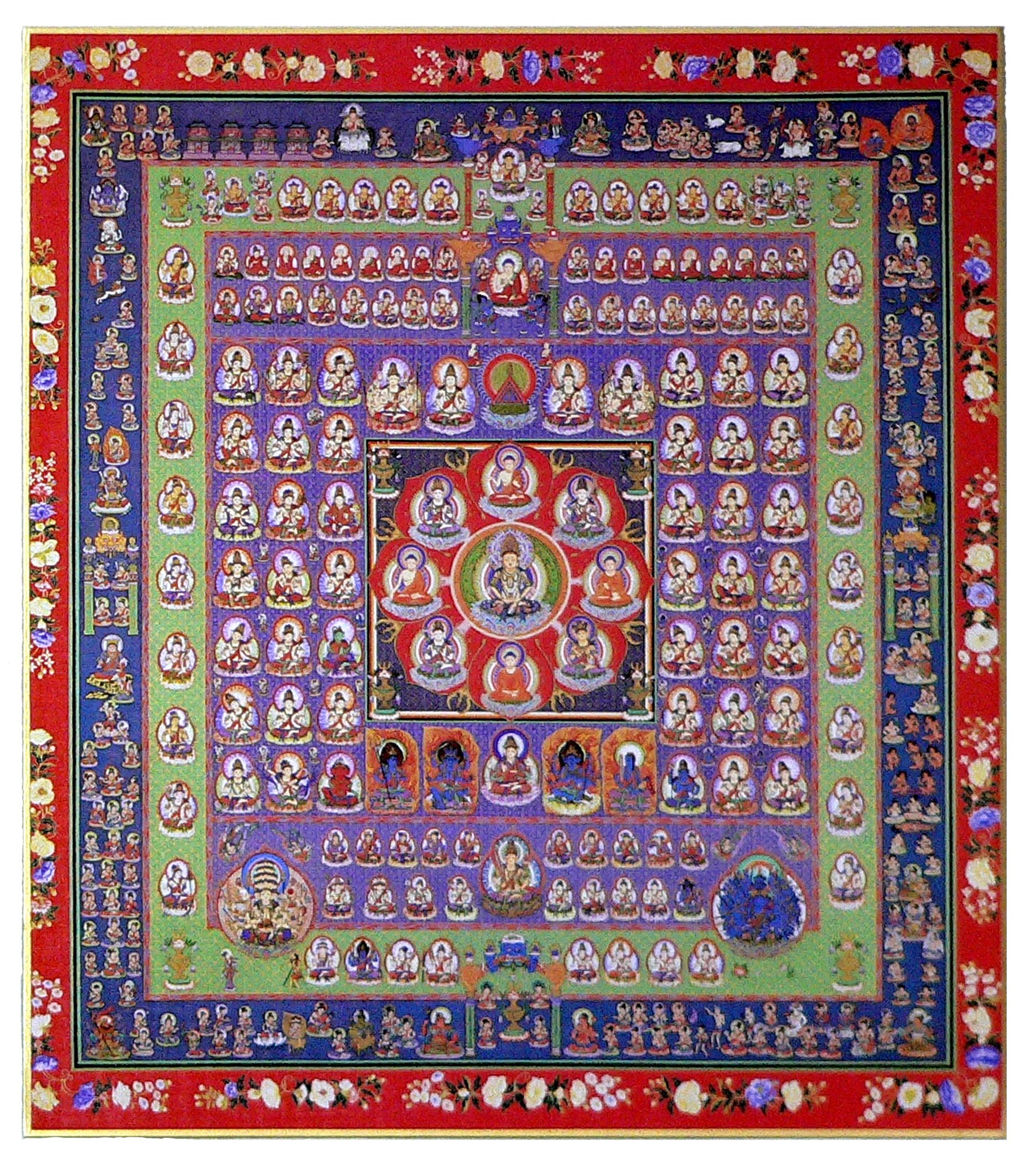 Amazon｜仏画色紙 両界曼荼羅 金剛界曼荼羅 胎蔵界曼荼羅 二枚一組