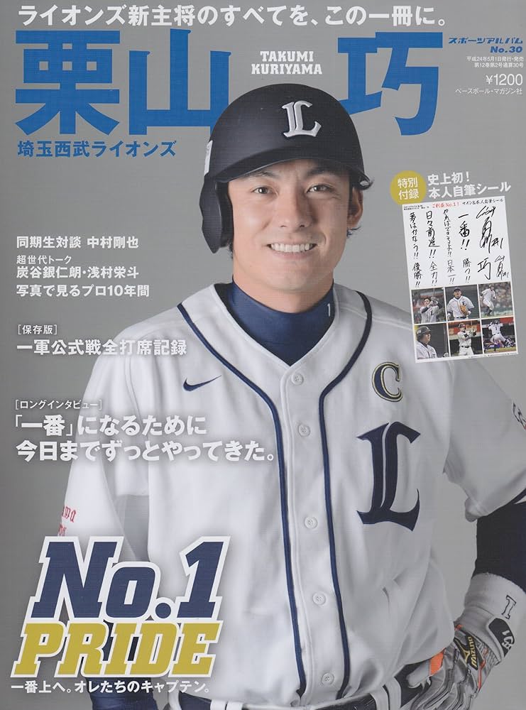 栗山巧: 埼玉西武ライオンズNo.1 PRIDE一番上へ。オレたちのキャプテン