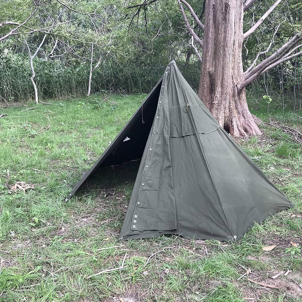 Amazon.co.jp: ポーランド軍 ポンチョテント一式 サイズ3 （180-190