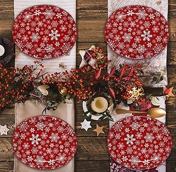 Amazon.co.jp: 50枚 クリスマス 楕円形 紙皿 大皿 10インチ x 12インチ