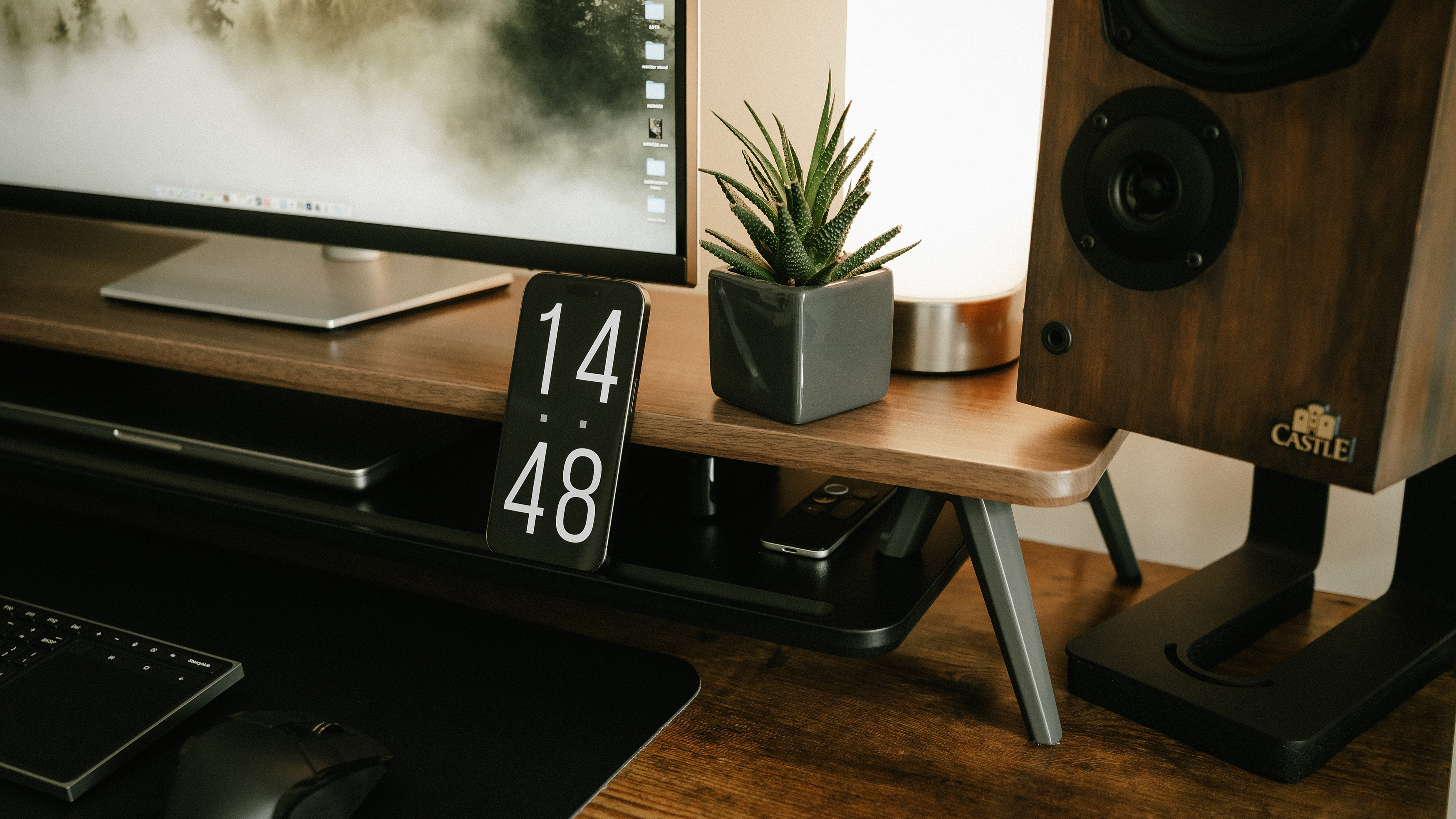 Amazon.co.jp: Fenge モニター台 卓上 机上台パソコン台 机上ラック