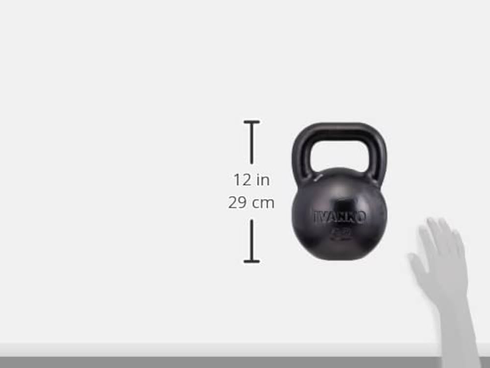 Amazon.co.jp: IVANKO Kettlebell 4kg IV-KDB-4KG Black : Sports