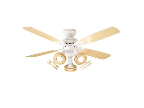 Amazon | 大光電機(DAIKO) LEDシーリングファン 灯具可動 LED電球7.4W