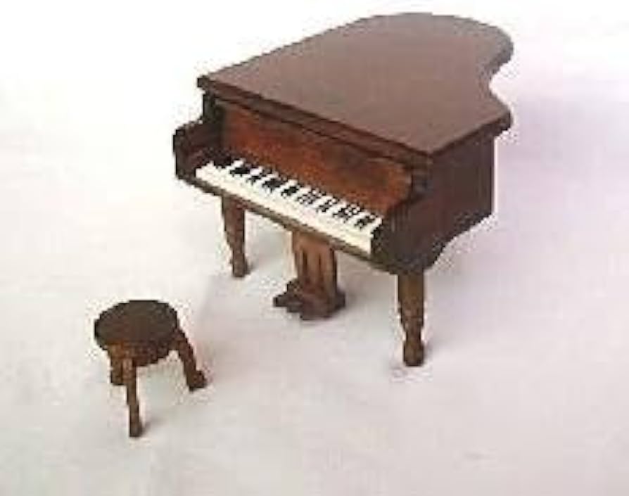 Amazon | 木製ミニアンティークグランドピアノオルゴール曲目：カノン