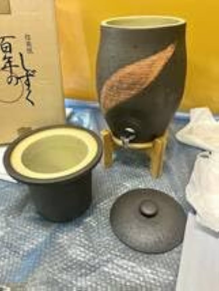 Amazon | 1信楽焼 百年のしずく 奥田忠左衛門窯 セラミック浄水器 5L