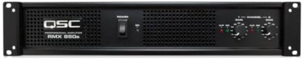 Amazon.co.jp: QSC rmx850 a | 200ワット8 Ohm 2チャネル電源アンプ