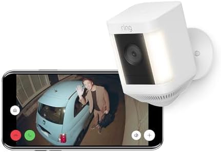 Ring Spotlight Cam Plus, Battery ホワイト - センサーライト付き
