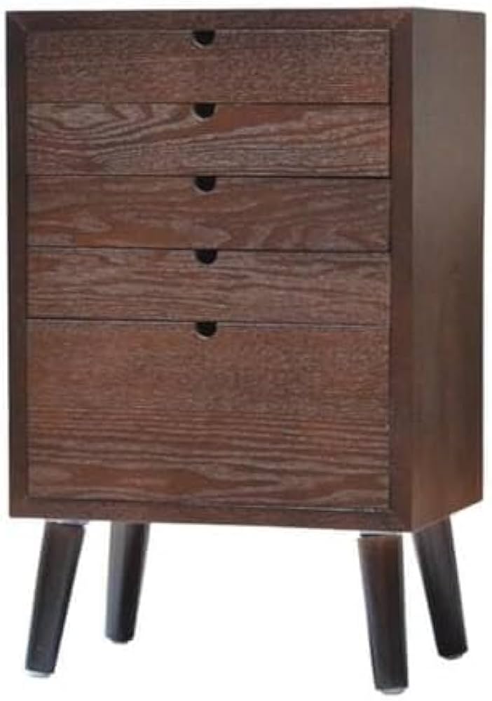 Amazon｜書類棚 木製 引き出し 5段 書類ケース 北欧 A4 おしゃれ 書類