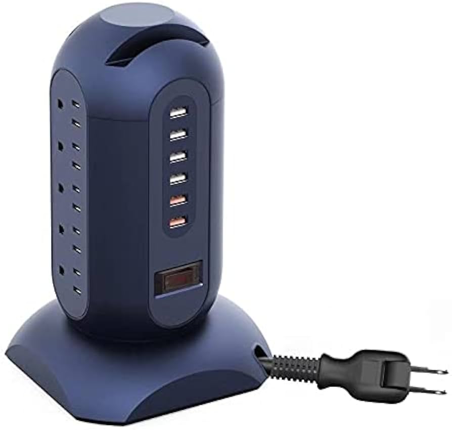 Amazon.co.jp: 電源タップ 最新型 タワー式 コンセント 15個口 6USB