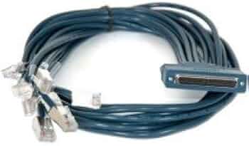 3ft CAB-OCTAL-ASYNC Cisco Compatible 8-Lead Octal Cable 68-Pin to
