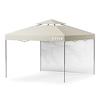 Amazon | CYFIE タープテント 3x3m サイドシート1枚付属 風抜けベンチ