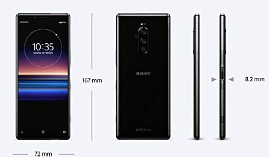 Amazon | Sony XPERIA 1 Dual SIM (J9110) 128GB/6GB (Black/ブラック