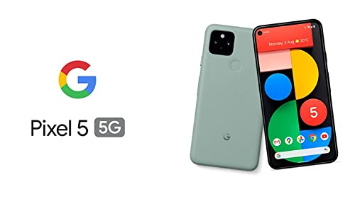 Amazon | Google Pixel 5 128 GB、Sorta Sage、SIM フリー | Google