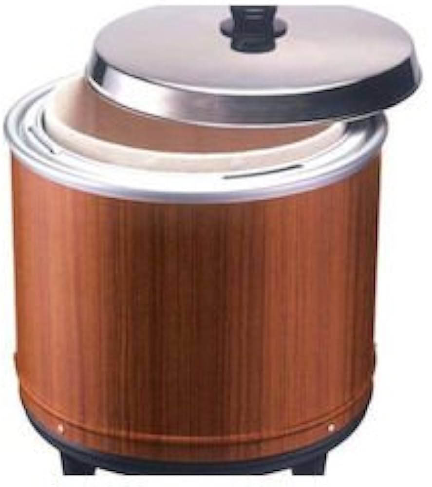 Amazon｜熱研 おひつ 木目 直径383x高さ410mm NV-25｜おひつ