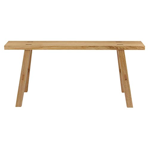 無印良品 無垢材ベンチ・オーク材・大 幅100×奥行30×高さ44cm 15892358