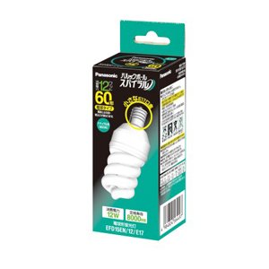 パナソニック パルックボールスパイラル EFD15EN/12/E17 (電球・蛍光灯