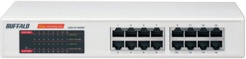 Amazon | BUFFALO GigaスイッチングHub 16ポート LSW2-GT-16NSRR