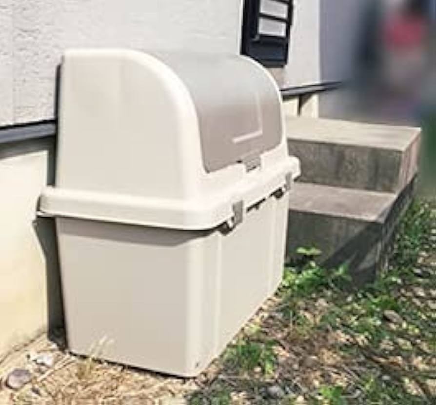 Amazon.co.jp: ゴミ箱 屋外 大容量 分別ストッカー 仕切り付き 220L